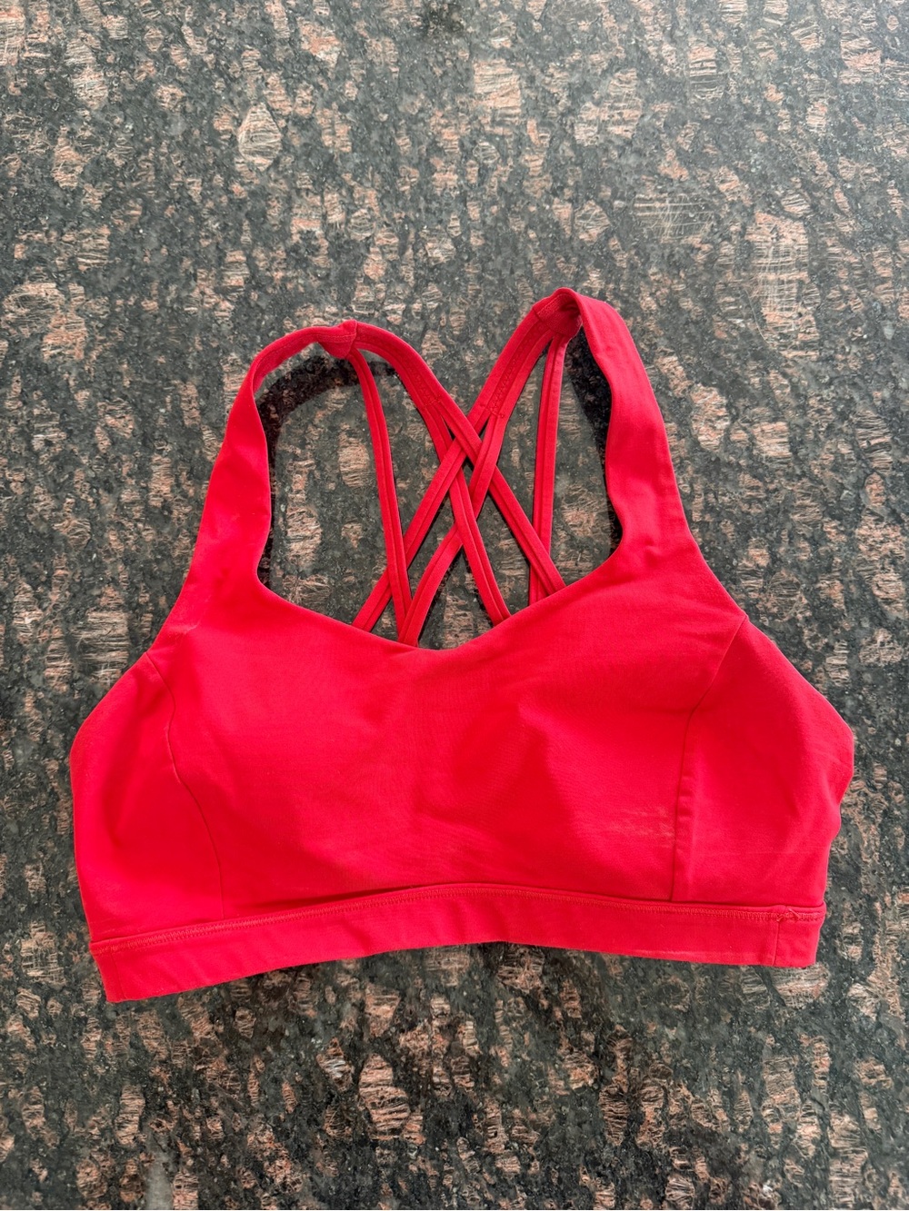 Lululemon Free to Be Serene Sports Bra 6 Red Wireless Pullover Light Support